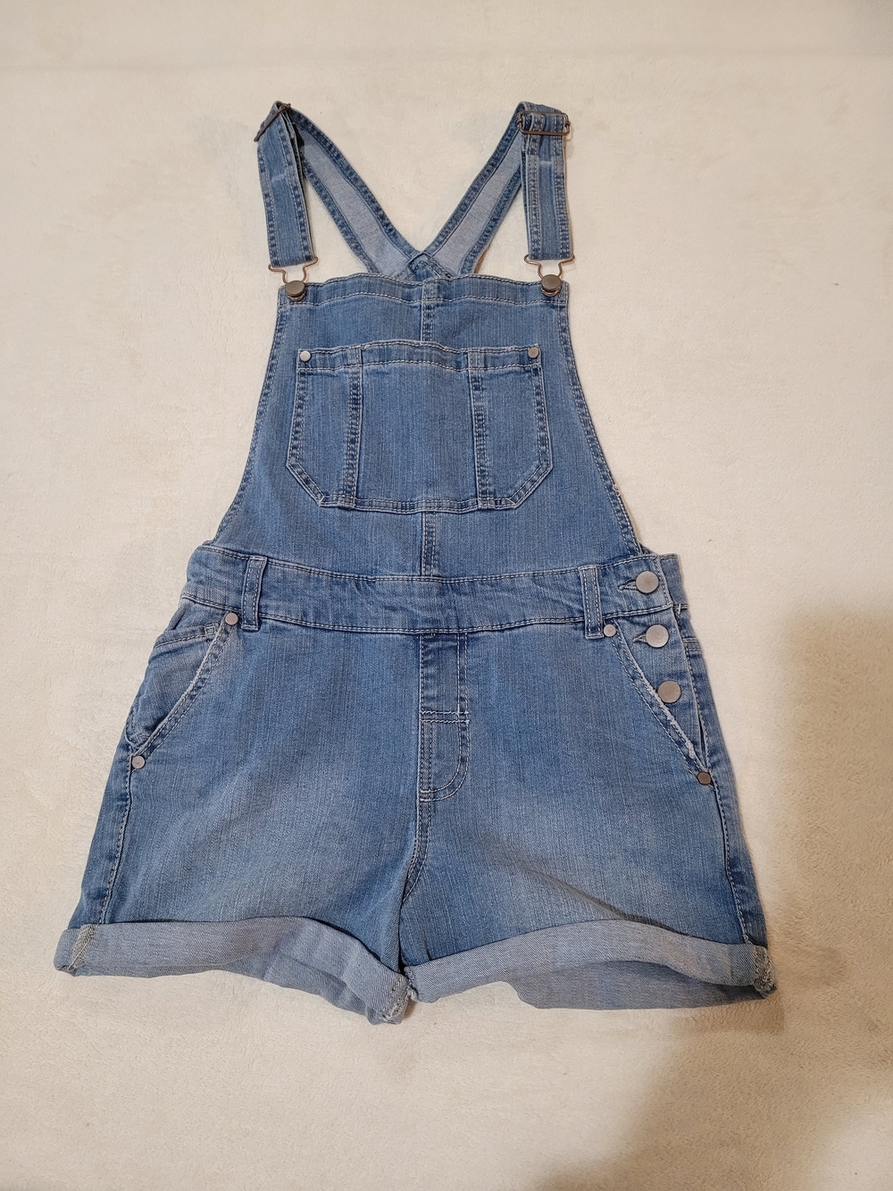 Maurices Women's XS Denim Short Overall